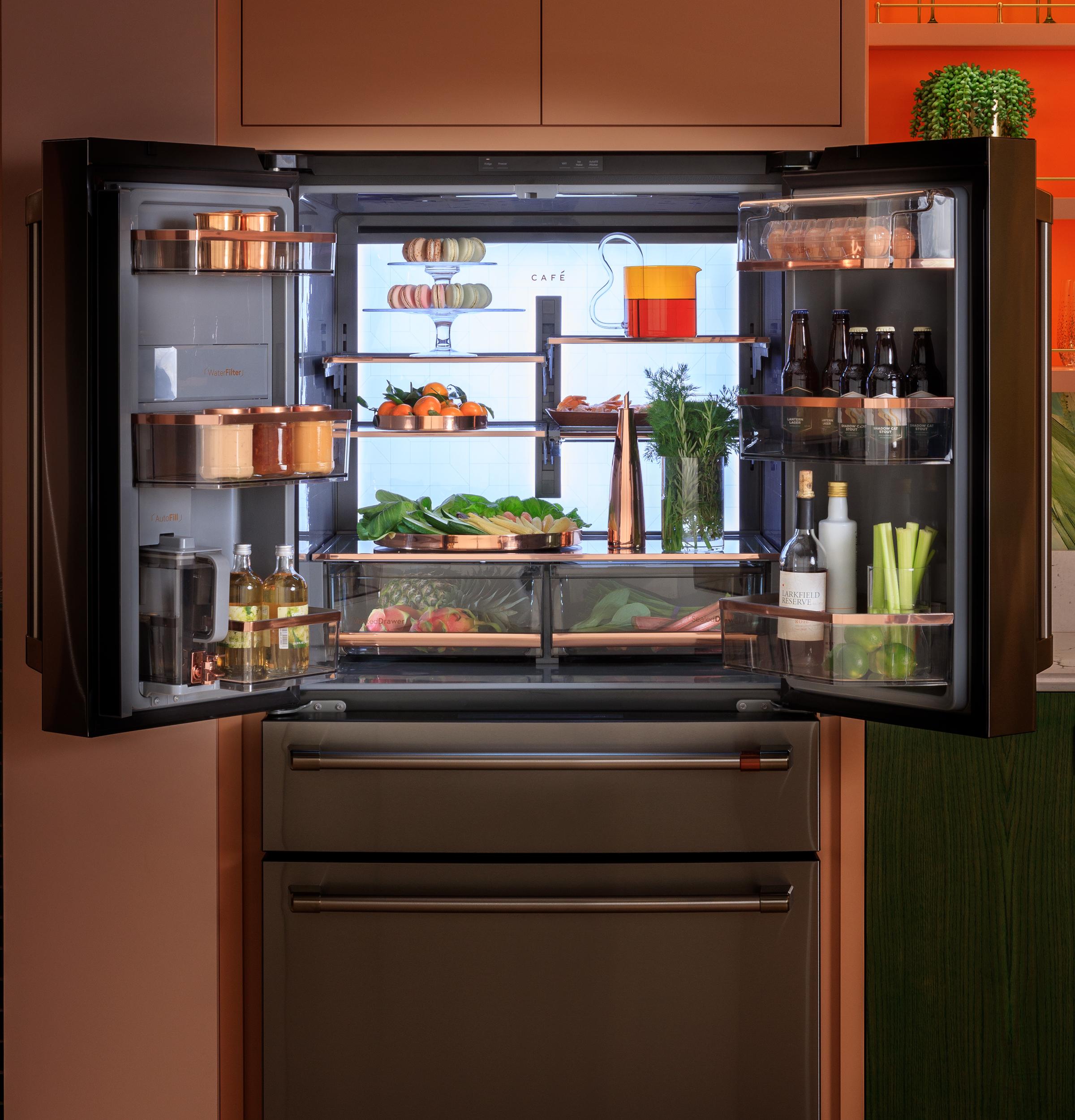 CAFE 23.2 Cu. Ft. Smart 4-Door Fridge, AutoFill Pitcher – CJE23DP2WS1