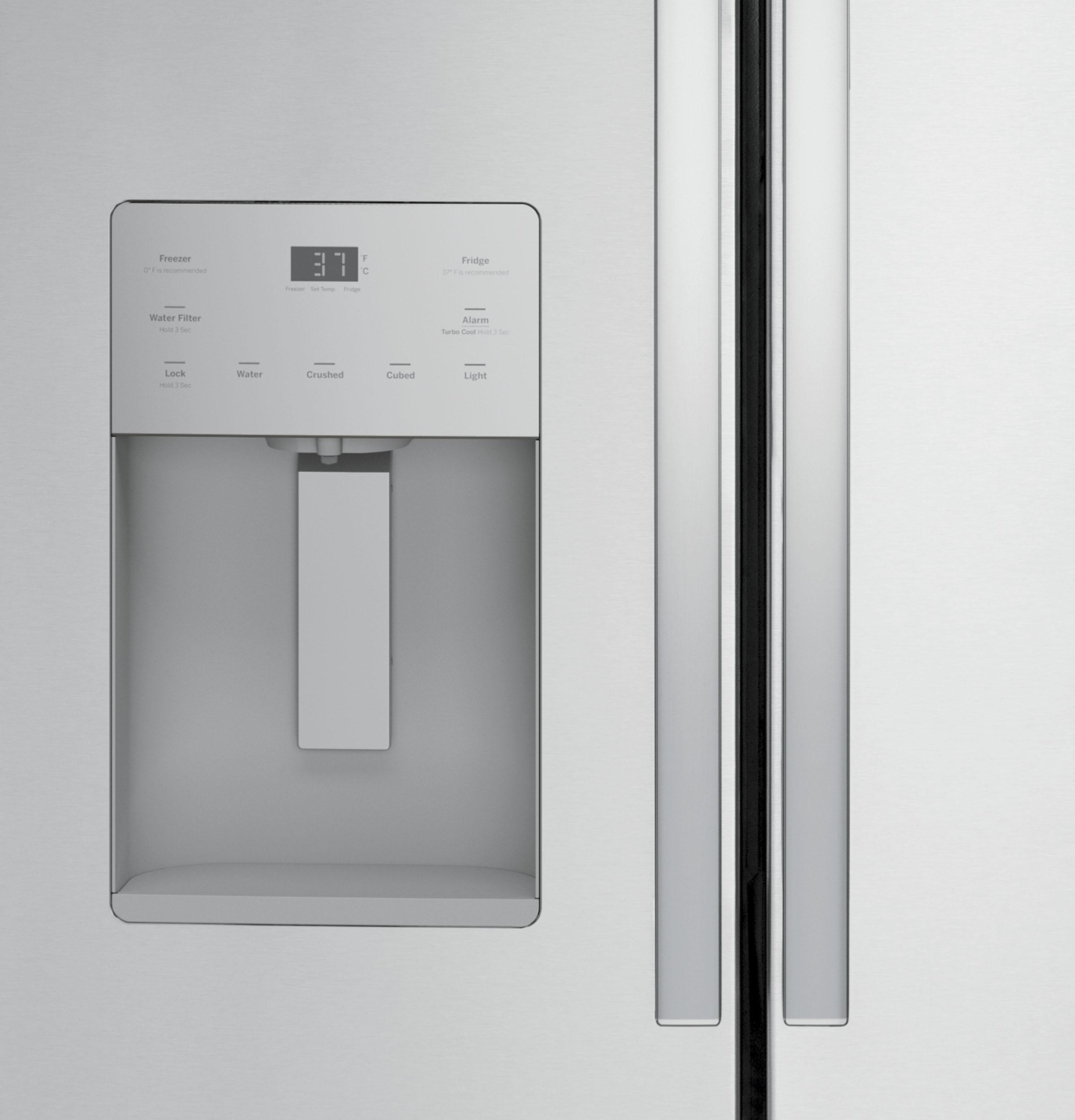 GE 25.6 Cu. Ft. French-Door Fridge, Fingerprint Resistant – GFE26JYMFS